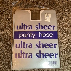 1st Quality ultra sheer pantyhose, color taupe, One Size